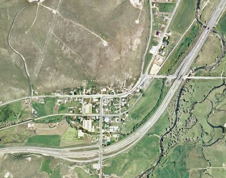 Aerial View of Wanship Settlement