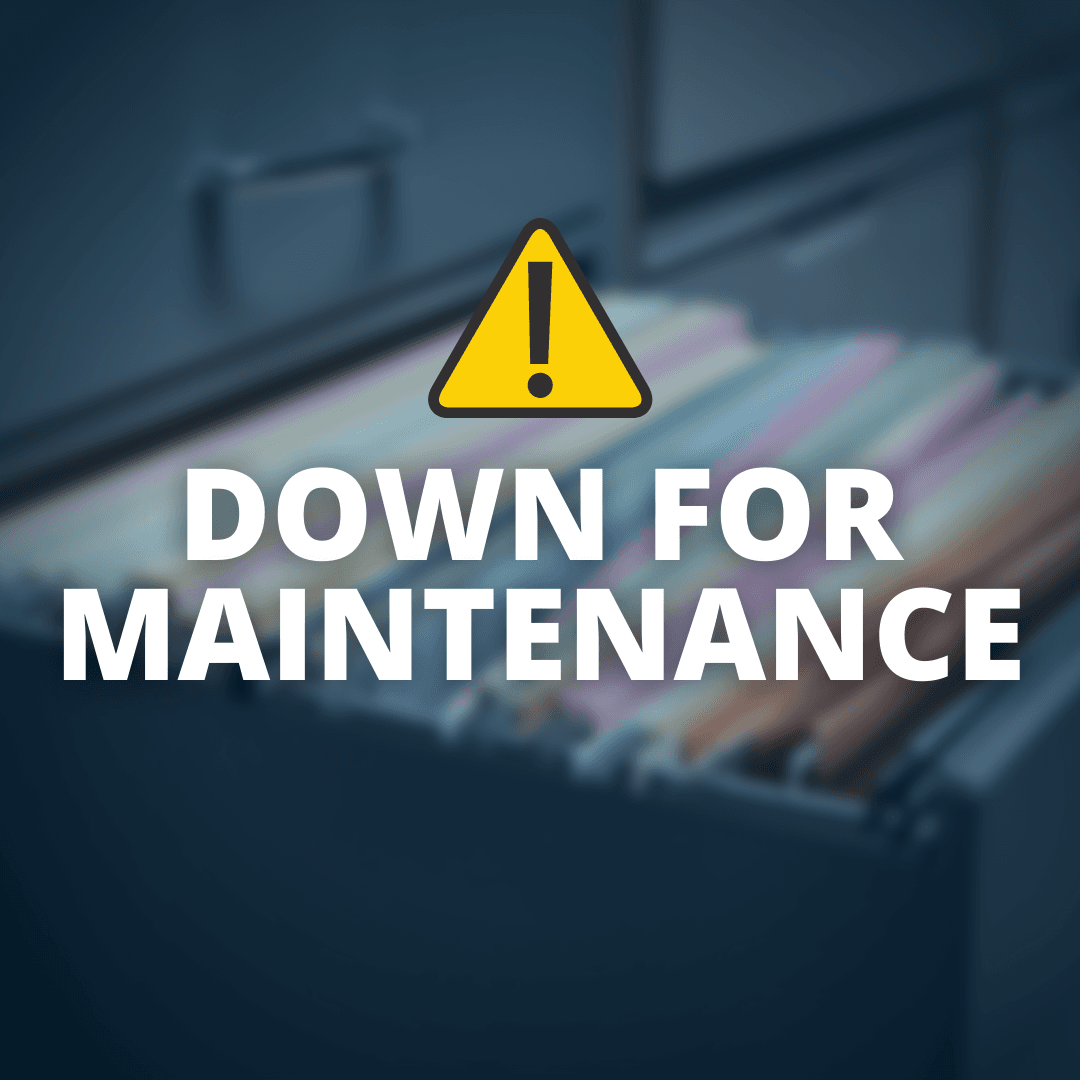 DOWNFORMAINTENANCE