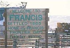 Francis Settlement Sign