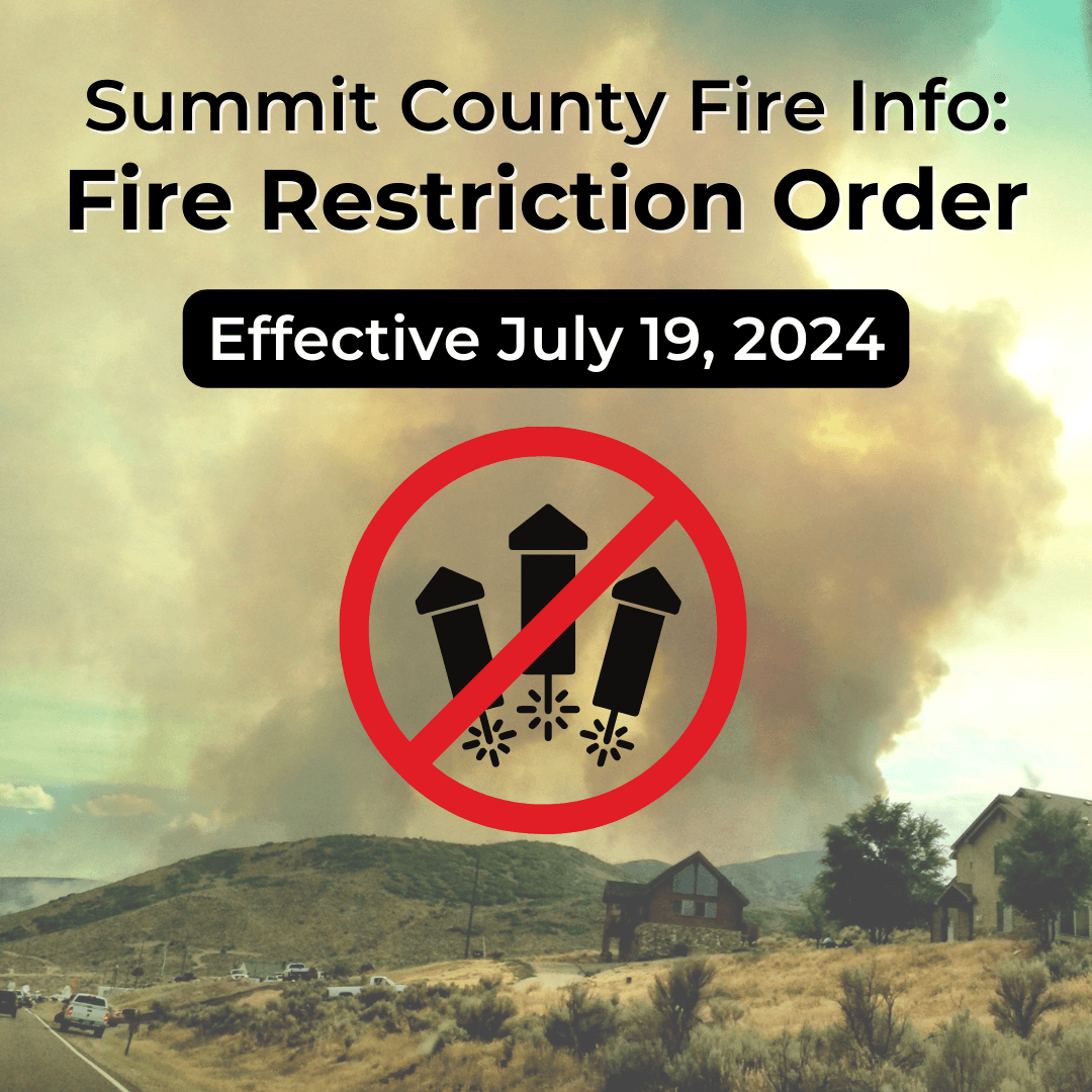 An image of a wildland fire with the words 