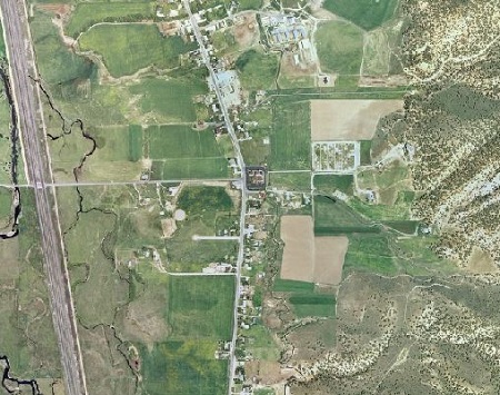 Aerial View of Hoytsville Settlement