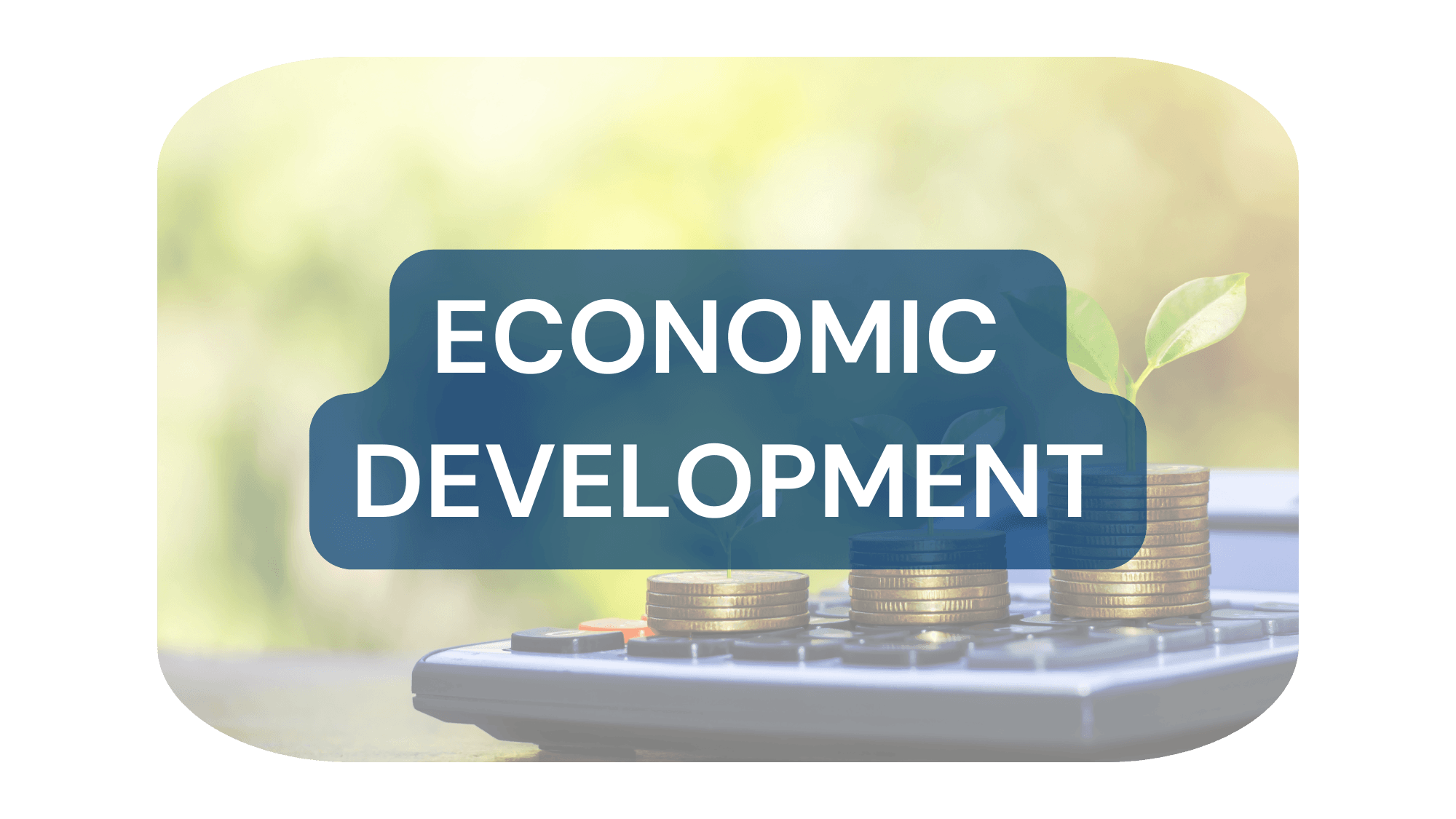 Button that says \"Economic Development\"